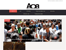 Tablet Screenshot of aoa.cl